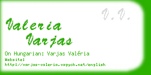 valeria varjas business card