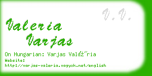 valeria varjas business card